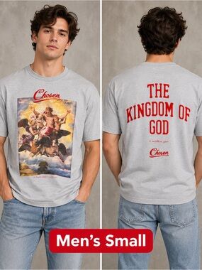 CHOSEN DEDICATED BY THE LORD short-Sleeve Graphic Crewneck T-Shirt — SIZE SMALL